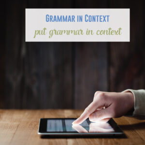English teachers can put grammar in context for secondary students.