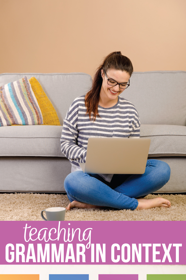 What is teaching grammar in context? Grammar in context delivers on language standards because students retain the information. Grammar in context matters.