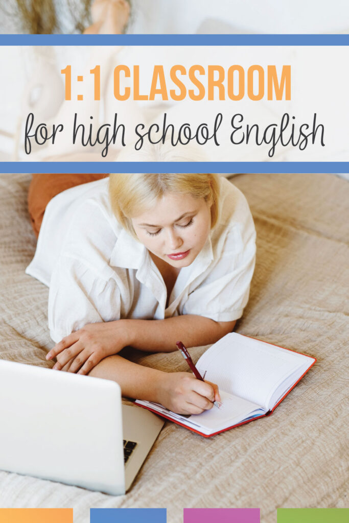 Implementing a 1:1 classroom requires patience. High school English teachers can add digital components to engage middle school language arts and high school language arts students. 