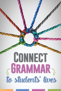 How can teachers show students that grammar matters? Try a few of these ways to connect grammar to ELA content and their lives. #GrammarLessons #HighSchoolELA