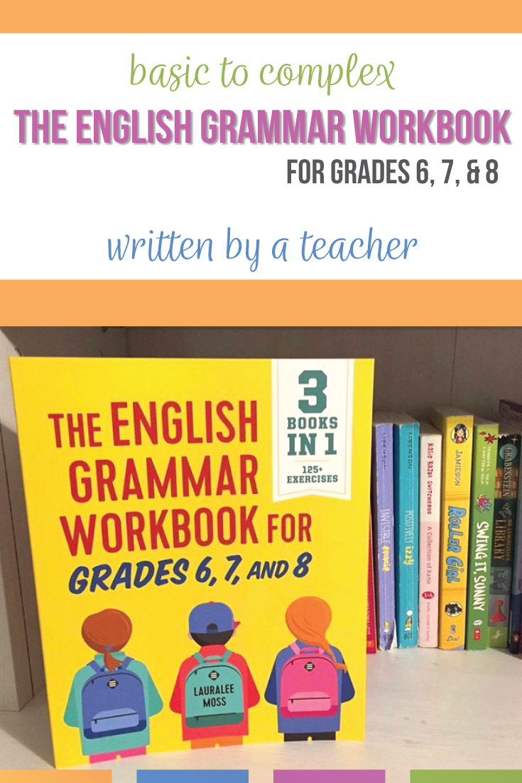 The English Grammar Workbook meets language standards. Grammar workbooks for middle school need scaffolded grammar activities. A middle school grammar workbook needs engaging 8th grade English grammar, 7th grade English grammar, & 6th grade English grammar lessons. Middle school grammar lessons & middle school grammar activities help young writers. 