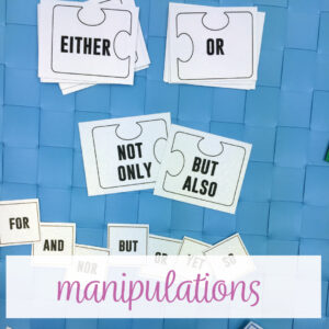 Hands on grammar for grammar manipulations can help middle school grammar lessons.