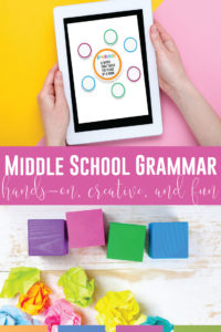 Add interactive middle school grammar activities to your sixth grade, seventh grade, & eighth grade language arts classes. English grammar for middle school can meet language standards. Teaching grammar in middle school can be done digitally or in a virtual classroom. Included are free grammar lessons for middle school. ELA teachers need a grammar book for middle school, & these middle school grammar lessons bring modern grammar activities to middle school ELA classes. Add free grammar lessons.