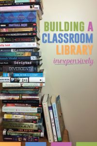 Building a classroom library inexpensively? Teachers can find cheap books! Read how I found young adult literature for my secondary classroom. #ClassroomLibrary #YoungAdultLiterature