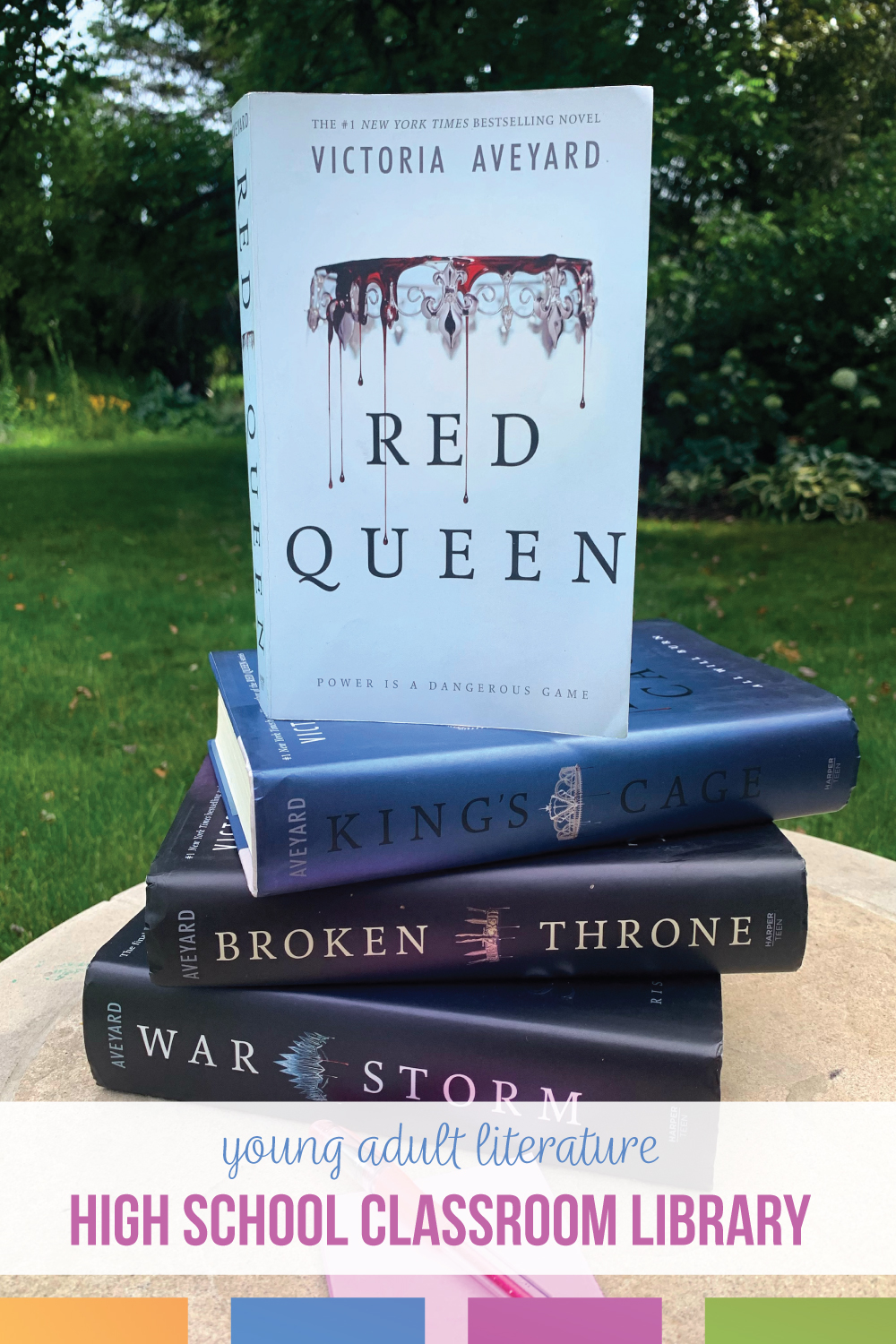 Teaching Red Queen provides plenty of learning opportunities. In this dystopian young adult literature, high school ELA teacher offers advice and ideas for teaching Red Queen. 