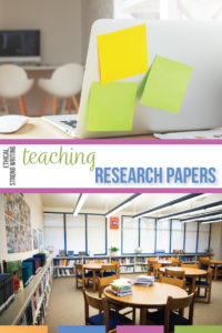 Teaching research papers with high school students requires teaching ethical research. Teaching students how to write a research paper includes following the writing process, organizing student essays, & connecting gramamr to writing. Conferencing with students makes teaching research papers easier. This process of how to teach research to high school students walks through research paper lesson plans. Teaching the research paper in high school English classes meets writing standards.