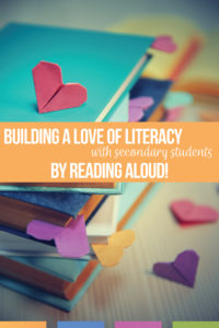 Reading aloud: add reading aloud in class to your secondary ELA classroom. Reading to secondary students can brighten and engage. Reading for secondary students soothes and helps. Reading aloud to older students works for First Chapter Friday! The benefits of reading aloud to older students is clear.