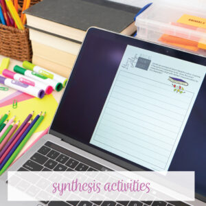 Writing extension activities are often a great way to move students toward synthesis with literature. 