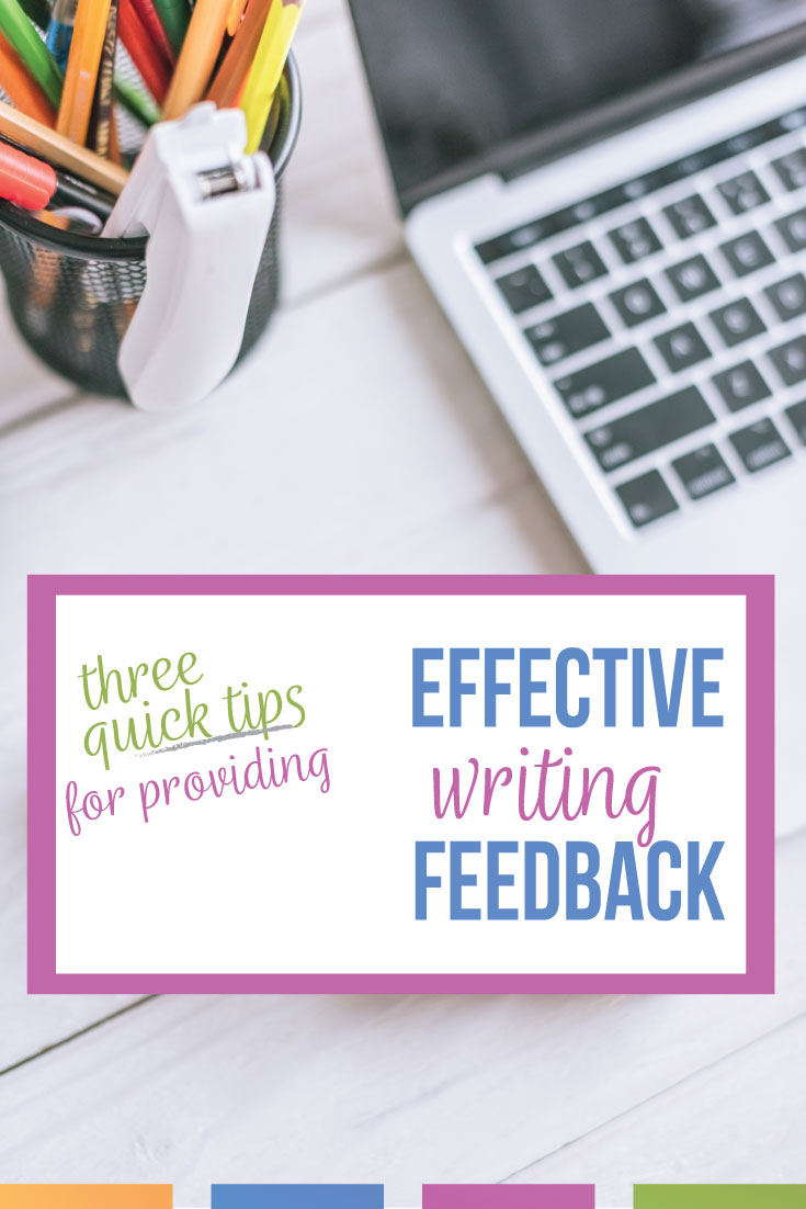 Providing writing feedback to students can be a lengthy process for secondary English teachers. Providing feedback to students is valuable, but high school English teachers cannot spend their weekends grading student essays. Writing feedback for students should be purposeful & specific for students to improve their own writing. Follow these teacher tips for giving feedback on writing in the high school language arts classroom. 