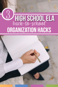 organize your high school language arts classroom