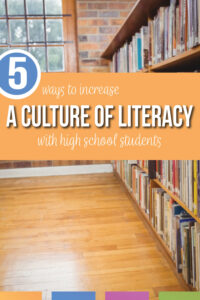 Why is literacy important with high school students? To create a literacy rich environment, design your classroom for literacy.
