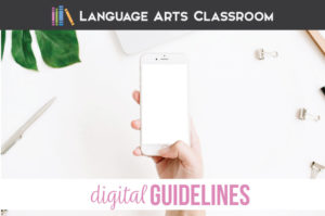 Classroom guidelines can and should include digital guidelines. Digital guidelines for the secondary classroom will ensure that students understand your expectations with games, air drop, & emails. Parents appreciate knowing your classroom procedures and guidelines so they have fewer questions concerning your classroom management.