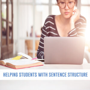Sentence structure lessons are important grammar to writing connections in the writing process. Writing process mini lessons can include sentence structure.