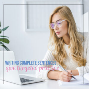Teaching complete sentences requires connecting grammar to writing. English teachers: provide targeted practice for grammar errors.
