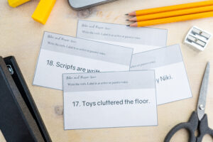 active and passive voice task cards