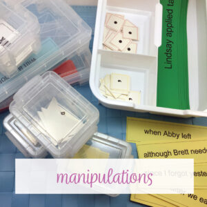 Grammar manipulations are perfect Learning stations for middle school ELA