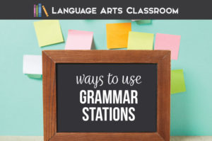 Grammar stations are perfect for secondary students. Fifteen grammar stations are outlined. Middle school grammar lessons can include a grammar station rotation system.