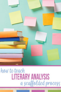 How to teach literary analysis in a meaningful way? Teaching literary analysis can be a scaffolded process in your language arts classroom. Add literary analysis activities that include student choice while maintaing rigor. Teaching literary analysis can be used with novel studies or short story units. Literary analysis activities for high school language arts will meet writing standards and literature standards. How to teach literary analysis? Ask targeted questions that advance readers.