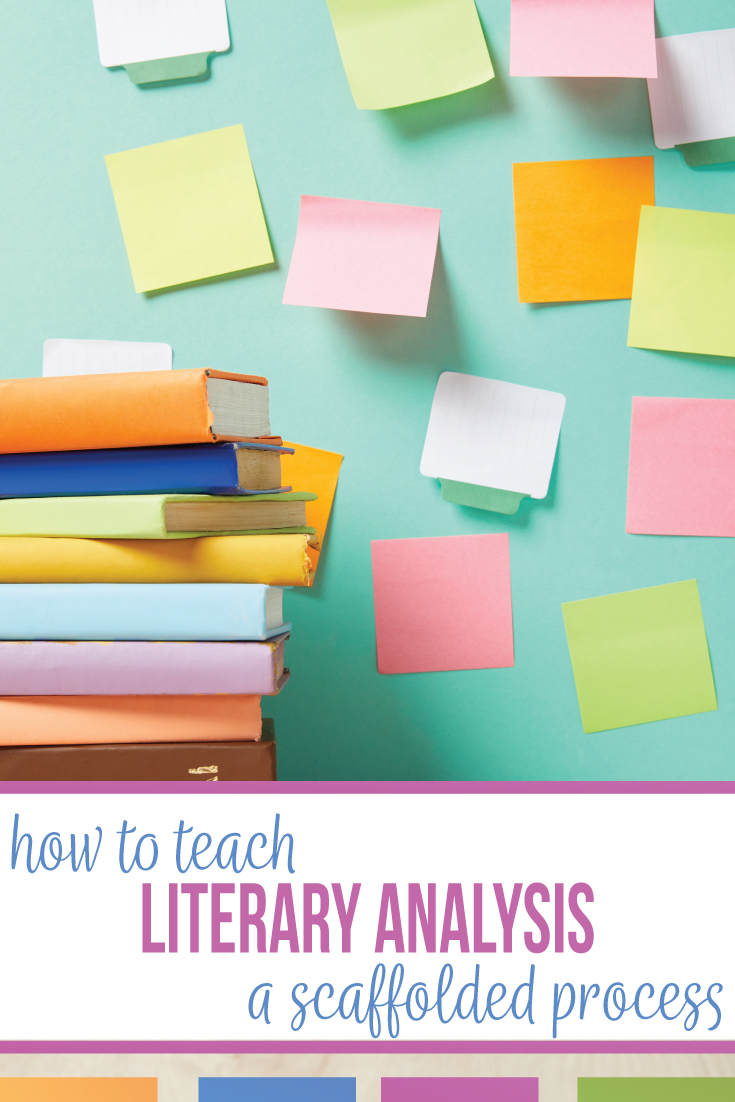 How to teach literary analysis in a meaningful way? Teaching literary analysis can be a scaffolded process in your language arts classroom. Add literary analysis activities that include student choice while maintaing rigor. Teaching literary analysis can be used with novel studies or short story units. Literary analysis activities for high school language arts will meet writing standards and literature standards. How to teach literary analysis? Ask targeted questions that advance readers. 