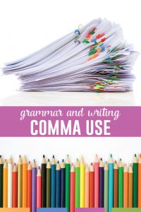 Students can connect grammar and writing with these ten common grammar rules. Use various activities to incorporate comma rules in student writing. #GrammarLessons #WritingLessons
