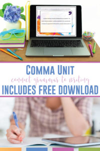 Are you looking for a comma activity that will engage middle school language arts classes? How to teach commas in a fun way: add comma activities and a comma usage worksheet to English class.