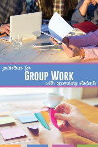 Group work in the secondary classroom can greatly benefit students. To make the most of this collaborative time, plan your time wisely. #MiddleSchoolELA #HighSchoolELA #ClassroomManagement