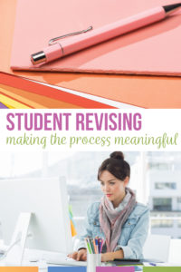 Make student revising meaningful with well placed activities for high school ELA activities. Student revising can include stations and peer work. Editing and revising activities can help student essays. Add these free writing revision activities for students.