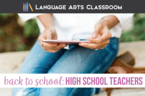 back to school teaching ideas for high school English