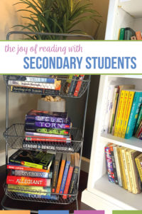 To spread the joy of reading with secondary students, I want students to understand that literature is alive. These ideas to enage students in your classroom library will show literacy is important. With a few small and inexpensive tricks, I engage secondary students in my classroom library. High school ELA students should build reading stamina and discover the joy of reading.