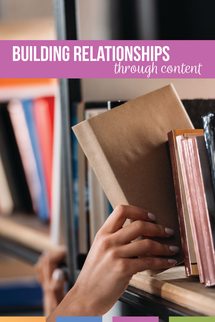 As a teacher, building relationships through content is a sustainable practice for interacting with students. 