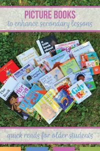 Add these Picture Books for High School English.