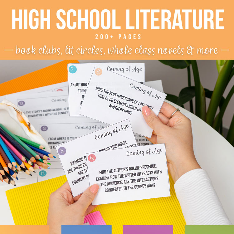 high school literature activities