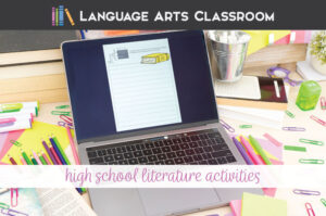 high school literature activities computer writing prompt