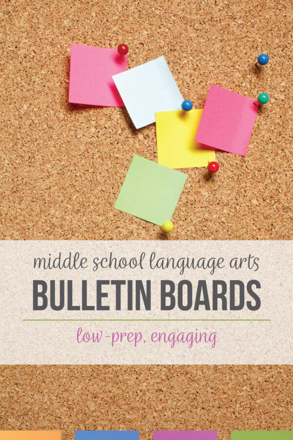 Low-Prep Middle School Bulletin Boards – Language Arts Classroom