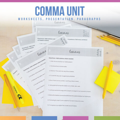 Comma Practice Punctuation Activities | Paragraphs, Lesson Plan ...