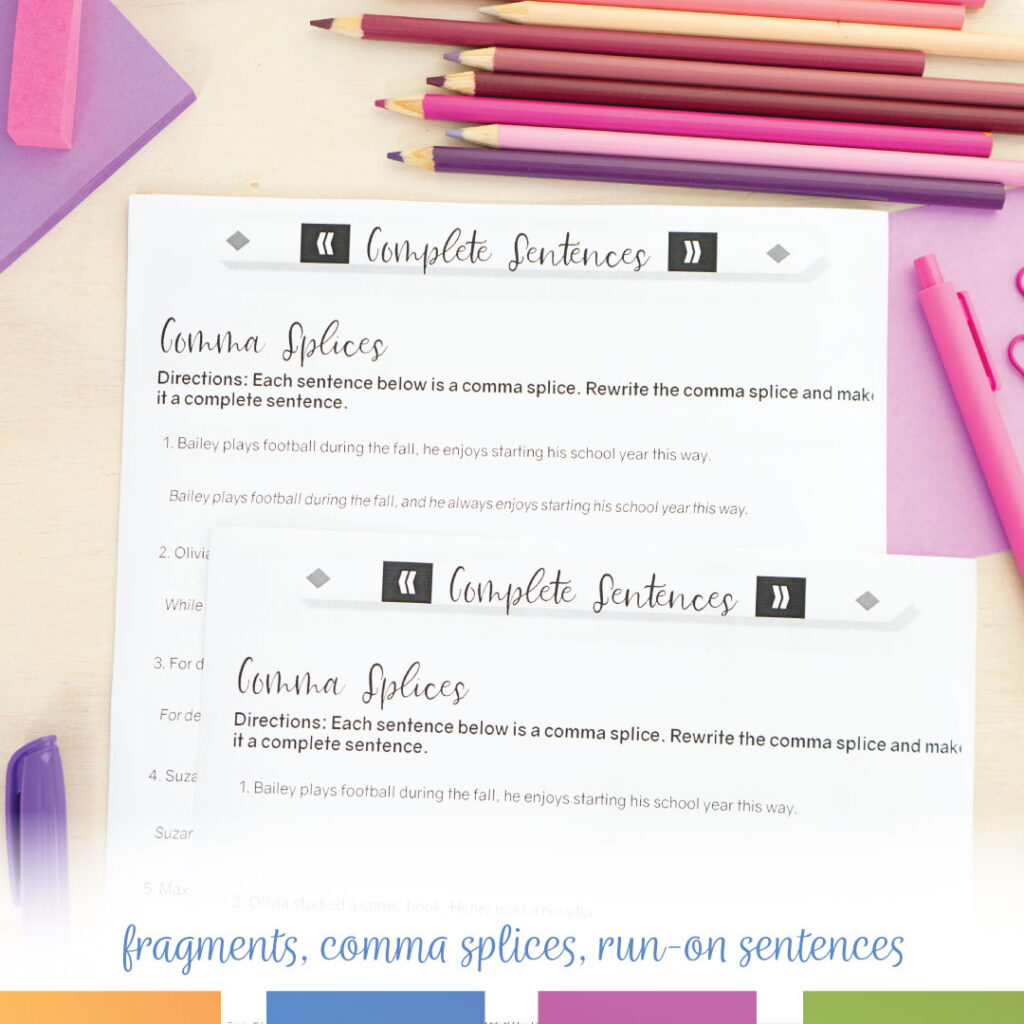 Complete Sentence Unit | Incomplete Sentences, Run Ons, Fragments ...