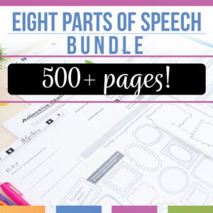 parts of speech bundle activities