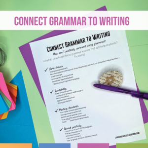 grammar and writing activities