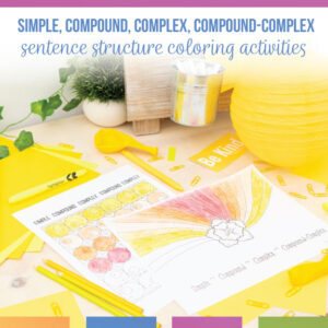 Simple, compound, complex, compound-complex coloring