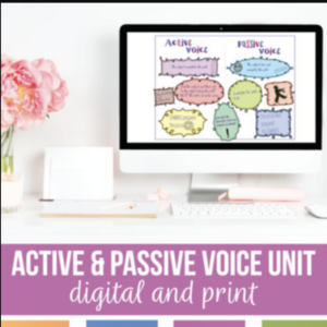 active and passive voice bundle