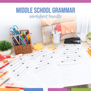 middle school grammar worksheets