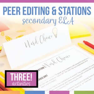 peer editing and revising activities