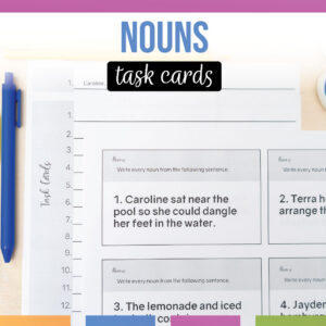 noun task cards