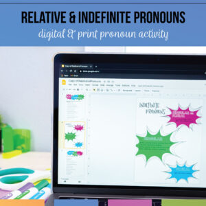 Relative Pronouns & Indefinite Pronouns Worksheets