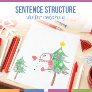 winter sentence structure activity