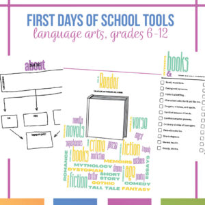 first days of school for language arts