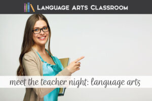meet the teacher night for language arts teacher