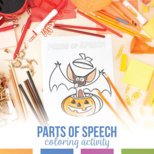 Halloween parts of speech activity