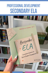 Bespoke ELA professional development book