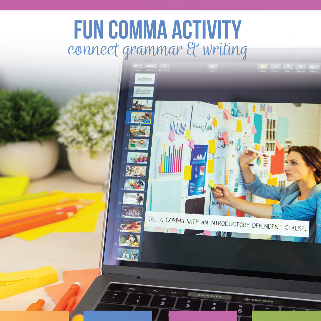 comma writing activity